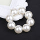 Headwear Big Imitation Pearl Hair Rope Holder Hairband for Women Girls Hair Ring Pearl Beads Crown Stretch Hair Band Accessories