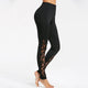 High Elastic Waist Women Sexy Patchwork Lace Panel Leggings Female Fitness Pants Workout Quick Dry Leggings 2018 Summer Trousers