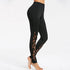 High Elastic Waist Women Sexy Patchwork Lace Panel Leggings Female Fitness Pants Workout Quick Dry Leggings 2018 Summer Trousers