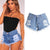 Hole Sexy Slim Leaky Nostalgic Denim Shorts Thin Wild Women New Fashion Casual High Street Jeans C1290
