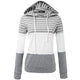 Hot Sale 2018 Fashion Women Winter Warm Hooded Sweatshirt Long Sleeve Striped Casual Coat Pullover Female Hoodies Dropship WS&&D