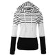 Hot Sale 2018 Fashion Women Winter Warm Hooded Sweatshirt Long Sleeve Striped Casual Coat Pullover Female Hoodies Dropship WS&&D