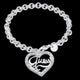 Hot Sale Love Heart Charms Bracelets For Women Gold Silver Color Bileklik Bracelet&Bangle Jewelry Europe American Style Jewelry