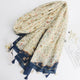 Hot Sale Scarves For Girls Japanese Sungirl Woman Small Floral Cotton Shawl Beach Sunscreen Head Scarf Retro Soft Casual Scarf
