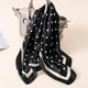 Hot Sale Women Scarf Luxury Brand Striped Dots Print Hijab Pure Silk Scarfs Foulard Square Head Scarves Wraps 2017 NEW Fashion