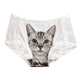 Hot Selling women's Underwear Cartoon 3D Cat Pattern Girl Lace women's Underwear Cute Underwear Ladies Underwear T2