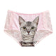 Hot Selling women's Underwear Cartoon 3D Cat Pattern Girl Lace women's Underwear Cute Underwear Ladies Underwear T2