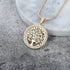 AlphaGal Hot Tree of Life Crystal Round Small Pendant Necklace Gold Silver Colors Bijoux Collier Elegant Women Jewelry Gifts Dropshipping