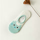 Hot Women Invisible Cotton Socks No Show Nonslip Loafer Liner Low Cut Cartoon Animal Lady Necessity High Quality Sock Slippers