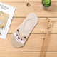 Hot Women Invisible Cotton Socks No Show Nonslip Loafer Liner Low Cut Cartoon Animal Lady Necessity High Quality Sock Slippers