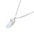 AlphaGal Hot sale Hexagonal Column Quartz Necklaces Pendants Fashion Natural Stone Bullet Pink Crystal Pendant Necklace For Women Jewelry