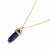 AlphaGal Hot sale Hexagonal Column Quartz Necklaces Pendants Fashion Natural Stone Bullet Pink Crystal Pendant Necklace For Women Jewelry