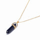 AlphaGal Hot sale Hexagonal Column Quartz Necklaces Pendants Fashion Natural Stone Bullet Pink Crystal Pendant Necklace For Women Jewelry