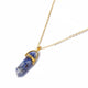 AlphaGal Hot sale Hexagonal Column Quartz Necklaces Pendants Fashion Natural Stone Bullet Pink Crystal Pendant Necklace For Women Jewelry