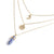 AlphaGal Hot sale Hexagonal Column Quartz Necklaces Pendants Fashion Natural Stone Bullet Pink Crystal Pendant Necklace For Women Jewelry
