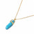 AlphaGal Hot sale Hexagonal Column Quartz Necklaces Pendants Fashion Natural Stone Bullet Pink Crystal Pendant Necklace For Women Jewelry