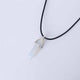 AlphaGal Hot sale Hexagonal Column Quartz Necklaces Pendants Fashion Natural Stone Bullet Pink Crystal Pendant Necklace For Women Jewelry