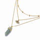 AlphaGal Hot sale Hexagonal Column Quartz Necklaces Pendants Fashion Natural Stone Bullet Pink Crystal Pendant Necklace For Women Jewelry