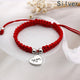 I Love You Mom Red Thread Bracelets Lucky Jewelry For Mum Charm Bracelets Mother's Day Gift Family Bless Bracelete Feminino 2018