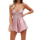 JAYCOSIN Evening Party Beach Jumpsuit Ladies Summer New Sexy Lace Sleeveless Bow Tie Beach Backless Mini Jumpsuit Combinaison