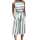 JAYCOSIN Jumpsuit Womens Playsuits Ladies Jumpsuits Ladies Sleeveless Striped Jumpsuit Casual Clubwear Playsuits Plus Size