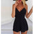 JAYCOSIN Off Shoulder Sexy Bodysuit Women Black V Neck Summer Rompers Womens Jumpsuit Party Jumpsuits Romper Trousers Clubwear