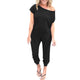 JAYCOSIN Sexy Women Jumpsuit Women Off Shoulder Female Pocket Strapless Short Sleeve Rompers Jumpsuit Long Playsuit Combinaison