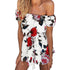 JAYCOSIN Sexy Women Jumpsuit Women Off Shoulder Loose Chiffon Sashes Floral Printed Clubwear Bodysuit For Women Sexy Playsuits