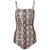 JAYCOSIN Snake Skin Print Cami Bodysuit Casual Spaghetti Strap Sleeveless  Women Summer Sexy Backless Bodysuit Combinaison Femme