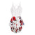 JAYCOSIN Women Jumpsuit Romper Dungarees Sleeveless Overall Female V-neck Sling Lace Flower Print Halter Jumpsuit Body Feminino