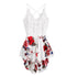 JAYCOSIN Women Jumpsuit Romper Dungarees Sleeveless Overall Female V-neck Sling Lace Flower Print Halter Jumpsuit Body Feminino