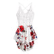 JAYCOSIN Women Jumpsuit Romper Dungarees Sleeveless Overall Female V-neck Sling Lace Flower Print Halter Jumpsuit Body Feminino