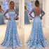 KANCOOLD Dress Women Lace Long Sleeve Sexy Backless Dresses Long Evening Party Ball Prom Gown Dress women 2018AUG9
