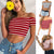 KANCOOLD tops high quality Ladies Off Shoulder Short Sleeve Striped Tops Clothes T-Shirt summer tops for women 2018 ap26