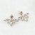 Korean style and leave a silver-plated crystal earrings fashion women statement earrings for party well
