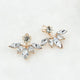 Korean style and leave a silver-plated crystal earrings fashion women statement earrings for party well