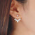 Korean style and leave a silver-plated crystal earrings fashion women statement earrings for party well