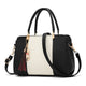 LEFTSIDE 2018 Summer Women Hit color Leather Handbags Casual Tote bags Crossbody Bag Top-handle bag With Tassel And Cat Pendant