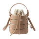 LEFTSIDE Drawstring Bucket Bag For Women 2019 Mini PU Leather Crossbody Bags Ladies Shoulder Bags Female Handbags Pure Color