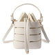 LEFTSIDE Drawstring Bucket Bag For Women 2019 Mini PU Leather Crossbody Bags Ladies Shoulder Bags Female Handbags Pure Color