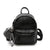 AlphaGal Mini Backpack Women Stone Pattern Leather Backpacks For Girls Small Back pack Ladies Casual Daypack With Hairball 2018