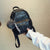 AlphaGal Mini Backpack Women Stone Pattern Leather Backpacks For Girls Small Back pack Ladies Casual Daypack With Hairball 2018