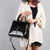 LEFTSIDE Patent Leather Handbags For Women 2018 Crocodile Pattern Lady Winter Shoulder Bags Zipper High Capacity Handbag New