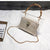 LEFTSIDE Transparent Bag For Women 2019 Handbag With Bamboo Handle Summer Small Chain Crossbody Bags Ladies Straw Beach Bags