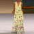 Laamei Summer Women Butterfly Print Long Dress Loose Pocket Beach Maxi Dress Bohemian Sexy V Neck Dress Femme Plus Size 5XL
