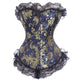 Lace Floral Corset Sexy Gothic Bustier Steampunk Casual Tights Slimming Waist Trainer Active Wear Top Plus Size S-6XL For Women