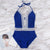 Lace One Piece Swimsuit Women Deep V Swimwear Hollow Out Bikini 2019 New Maillot De Bain Femme Une Piece Monokini Badpak Trikini