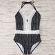 Lace One Piece Swimsuit Women Deep V Swimwear Hollow Out Bikini 2019 New Maillot De Bain Femme Une Piece Monokini Badpak Trikini