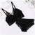 Lace Push Up Bra Set Women Lingerie Set Wireless Bras Bralette Cross Back Knitted Beauty Back Cotton Bra And Brief Set