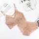 Lace Push Up Bra Set Women Lingerie Set Wireless Bras Bralette Cross Back Knitted Beauty Back Cotton Bra And Brief Set